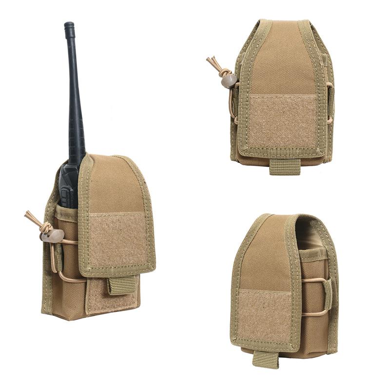 1 Piece Tactical Radio Pouch Interphone Storage Bag Military Heavy Duty Walkie Talkie Case Holder Airsoft Magazine Pouches