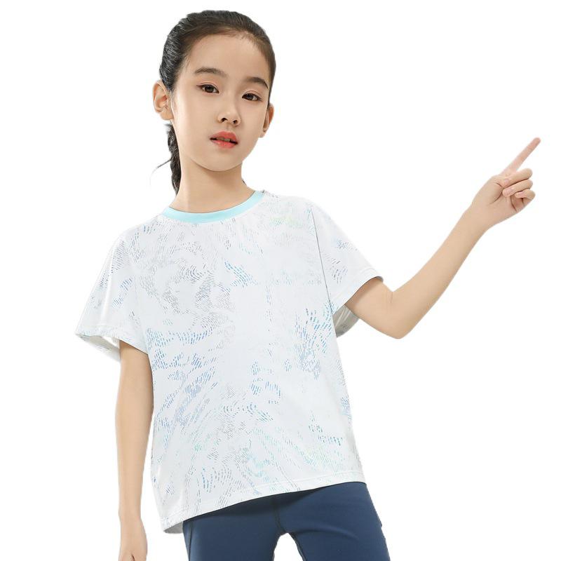 Quick-Dry Sun-Protection Sportswear with Logo, for Girls and Parent-Child, Breathable, Medium & Large, Summer Collection