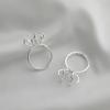 Pack of 4 Unique Claw Prong Style Rings Setting Durable Rings Blank Support Tray