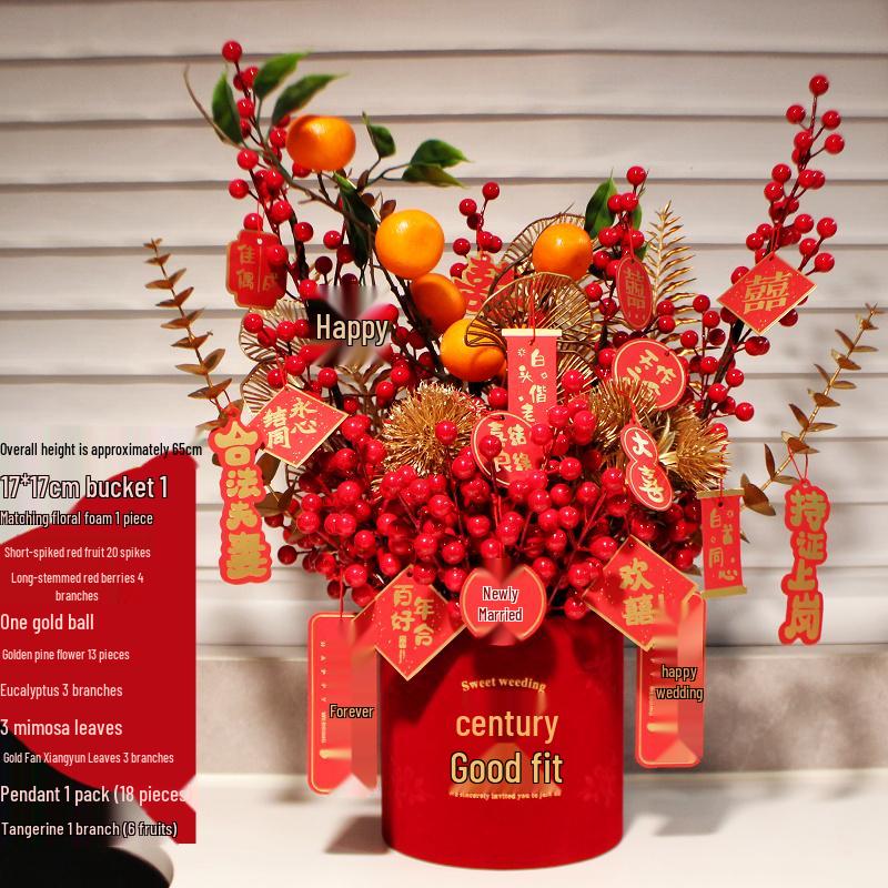 Fortune Flower Bucket: Home & Wedding Décor, Housewarming & Newlywed Gift