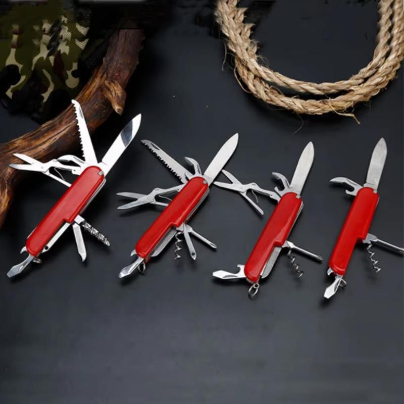 Swiss Army Knife Multi-functional Outdoor Portable Self-defense Folding Knife Tool Pliers Mini Knife Set