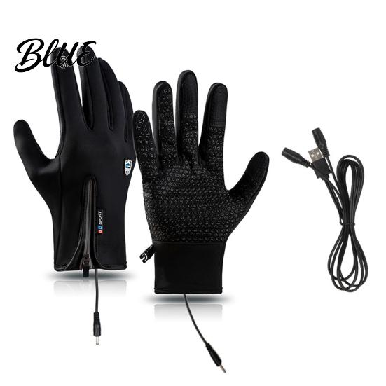Thermisch isolierte Handschuhe Bildschirm Elektrisch Wiederaufladbar Hand Männer Frauen Wasserdicht Beheizt Wärmer Touch für Skifahren