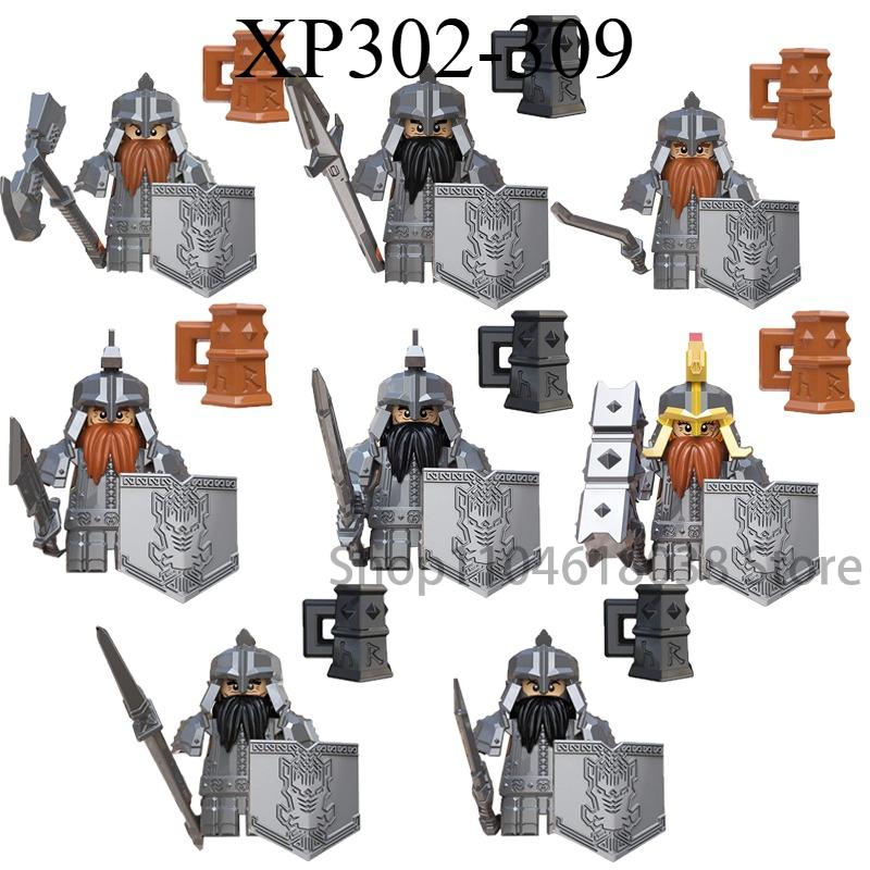 Medieval Military Noble Knights Building Blocks Figures Accessories Helmet Armor Shield Sword MOC Bricks Toys Friends Gifts