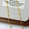 French Light Luxury Necklace Women's Design Sense Round Bead Between Beads Collarbone Neck Chain