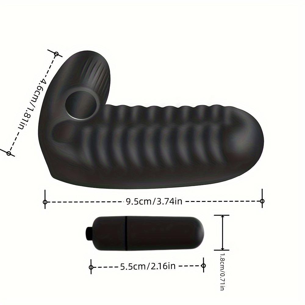 1 Finger Vibrator Sleeve, Mini Personal Massager - Flexible Sleek Solo/Couples Device with Easy-Clean & Discreet Packaging for Adults