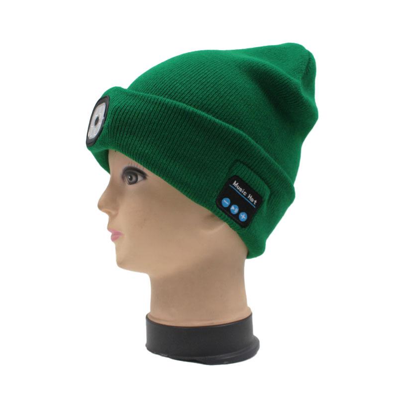 Rechargeable LED Light Beanie - Glow-in-the-Dark Winter Hat for Night Running Outdoors