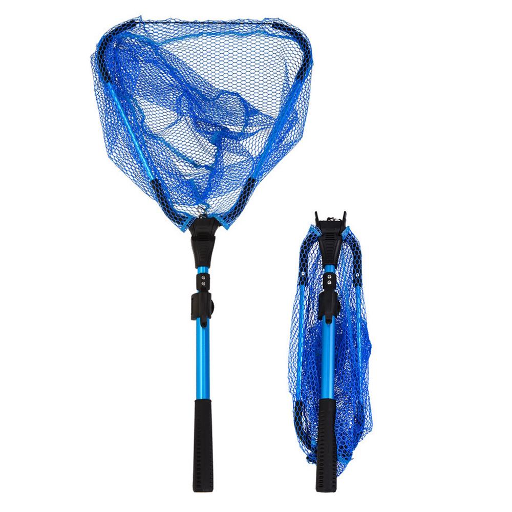 2 Section Collapsible Fishing Net Telescoping Folding Fish Landing Net for Fly Fishing Catch and
