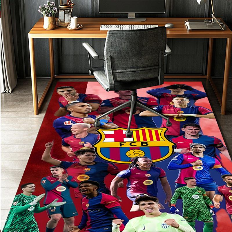 Tappeto con Fantasia Squadra di Calcio, Tappetino Interno/Esterno, per Picnic, Sala Giochi, Camera da Letto, Ufficio, Soggiorno, Tappeto Decorazione Casa, Regalo di Compleanno