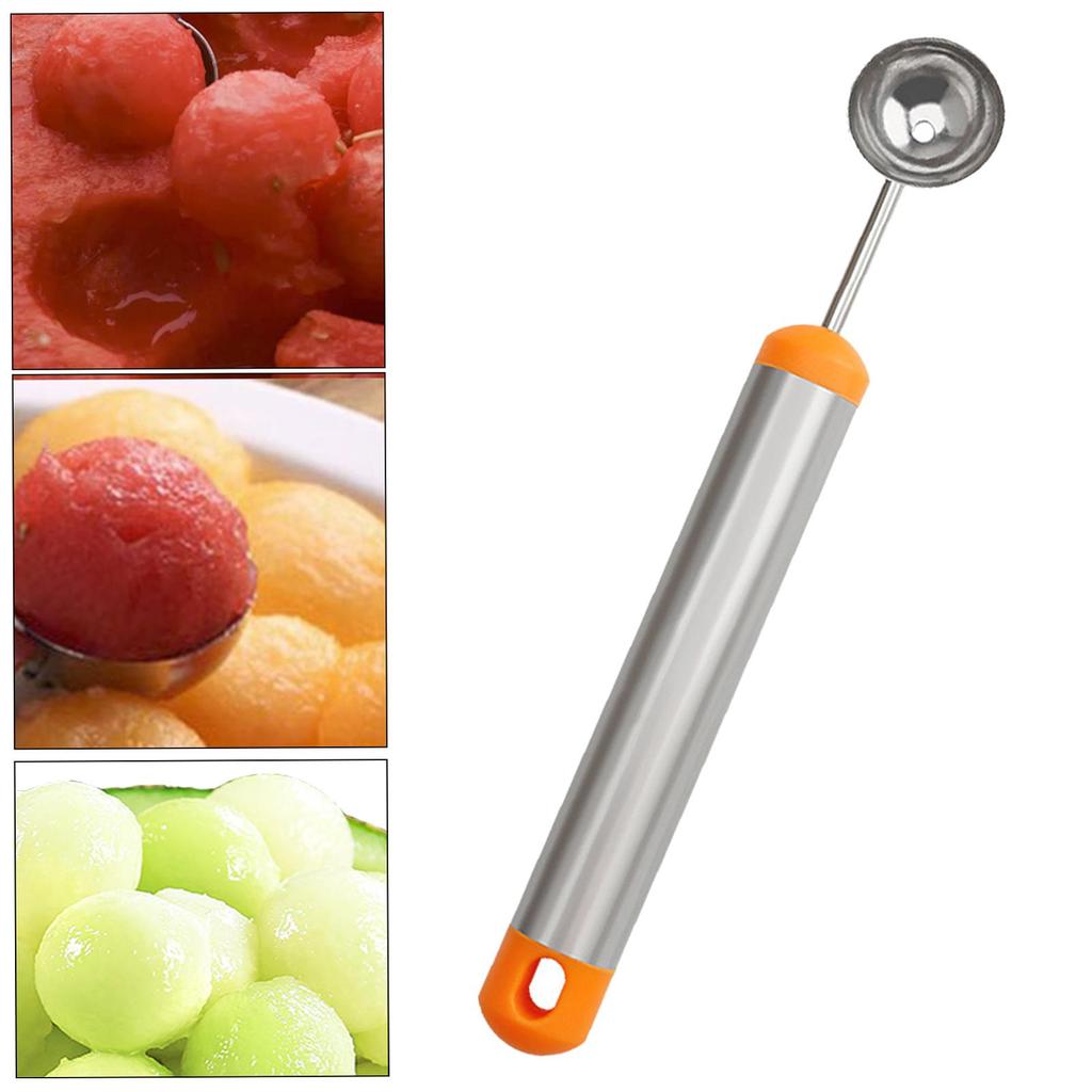 Melon Baller Spoon Portable DIY Fruit Baller Tool Fruit Scooper for Watermelon Cantaloupe Sorbet Meatballs Ice Cream