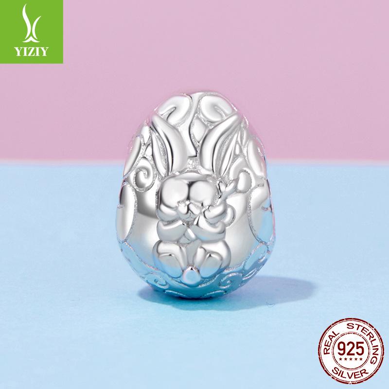 

Source 925 Silver Easter Bunny Egg Diy Bracelet String Beads