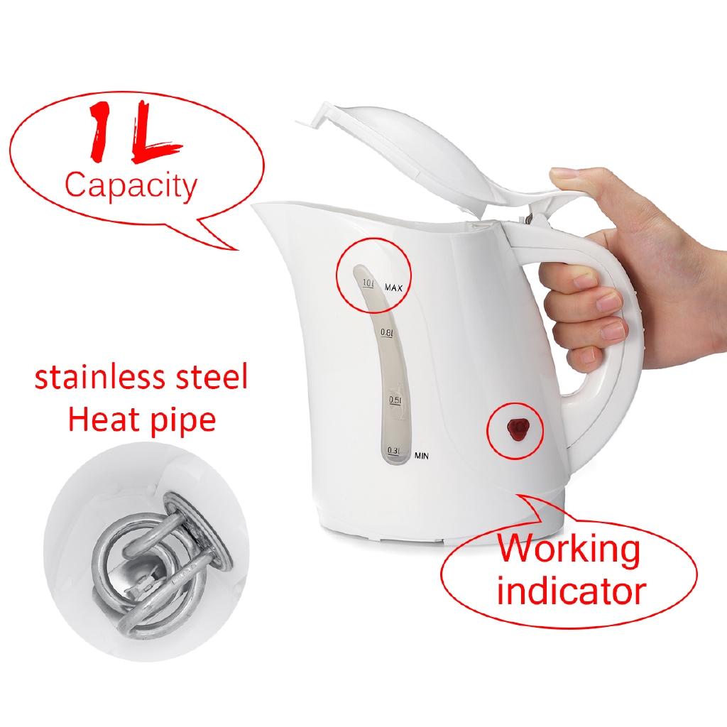12V 1000ML Travel Auto for Tea Coffee Stainless Steel Large Capacity Vehicle Boat Car Hot Kettle Portable Water Heater