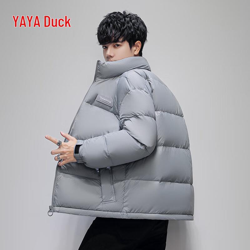 

YAYA Унисекс Зимняя Куртка Пуховик Короткая с Воротником-Стойкой XL