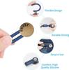 5pcs Metal Button Extender Perfect To Any Jeans Pants Free Sewing Retractable Jeans Waist Button Extended Buckles Fixing Kit