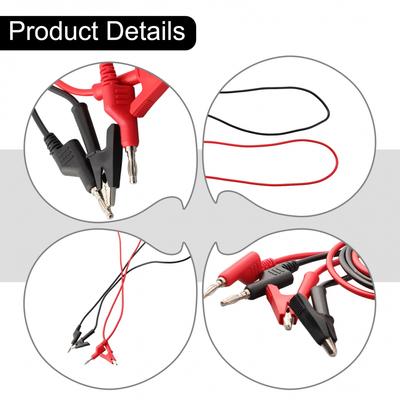 High Voltage and Current Capability 2PCS Test Leads with Clip