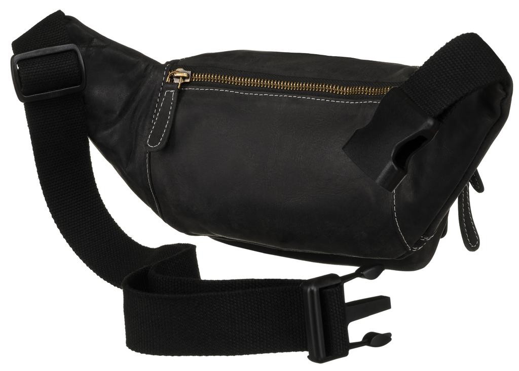 Leather Waist Bag 2506-MH-1908 Black