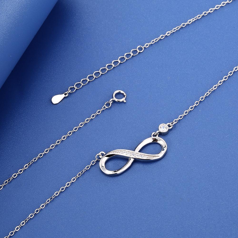 Narukawa 925 Sterling Silver Necklace: European and American Style, Fashionable, Versatile, High-End Design