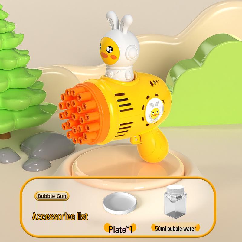 Hot-Selling Automatic Luminous Gatling Bubble Gun - Perfect Toy for Kids