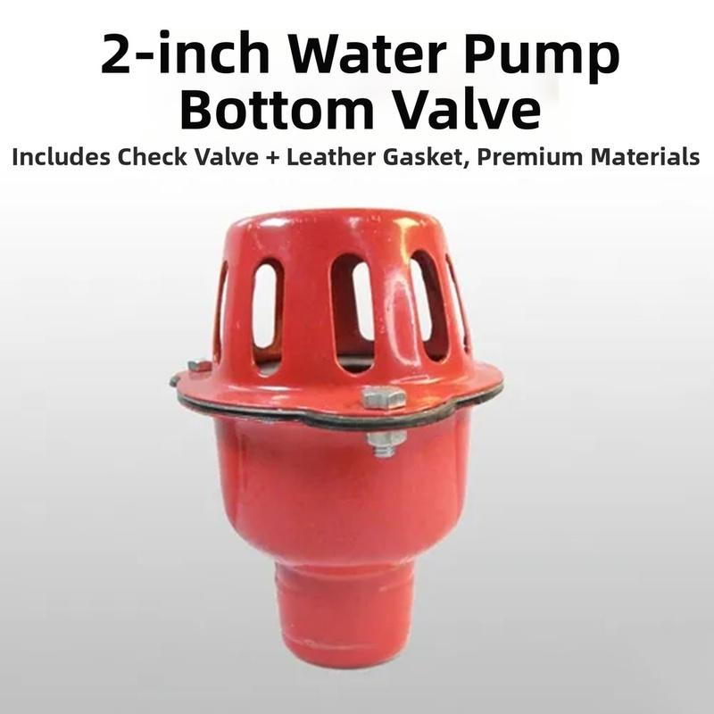 2/3Inch Red Water Pump Strainer Bottom Check Valve Fit For Engine Metal Water Pump Foot Valve Backflow Preventer