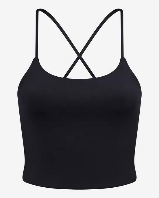 European & American Nude Feel Strap Yoga Set: Tummy Control & Hip Lift Cami with Tight-Fit Sports Pants