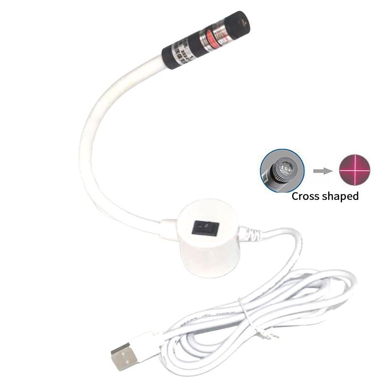 Usb Red Laser Positioning Light Infrared Working Lamp Cutting With Magnetic Base Dc5V Line/Cross Sewing Machine Accessories