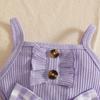 Casual Baby Girl Suspender Romper with Headband & Double-Layer Skirt