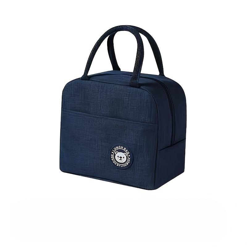 Large Insulated Lunch Bag, Thick Aluminum Foil, Multi-Functional & Cute Design for School and Picnics