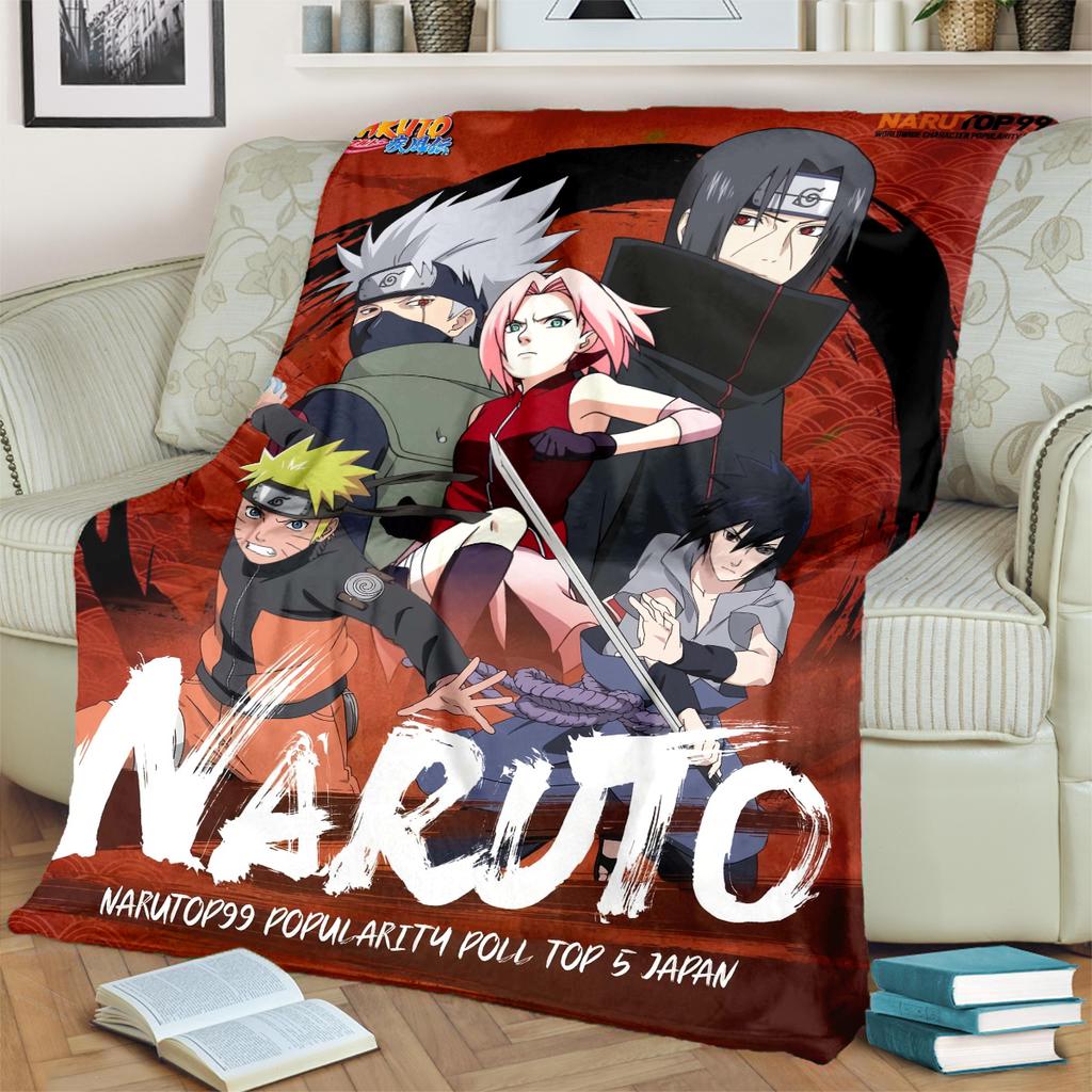 Anime-Print Blanket Warm Comfortable Flannel Blanket for Bedrooms, Sofas, Beds, Chairs, Picnics, Travel -LXR72