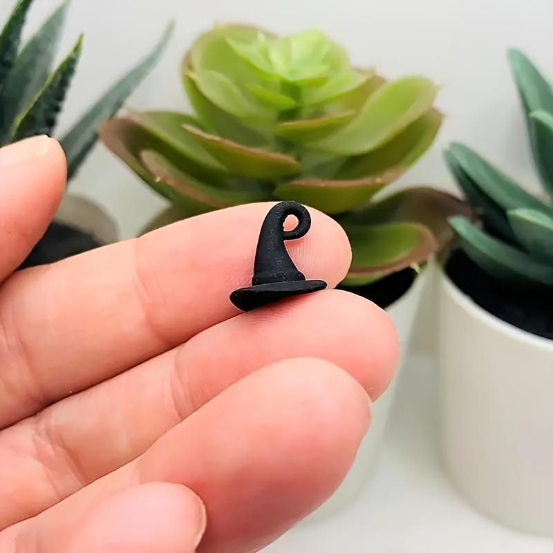 Alloy Witch Hat Charms, Black Wizard Hat Pendants for DIY Jewelry Making, Halloween Keychain Accessories and Decorative Beads