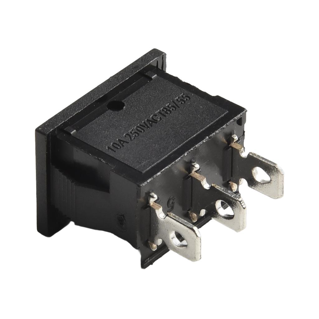 MOMENTARY ONOFF Direction Rocker Switch 3 Pin 21x15mm Panel Mount Rated 3A for DIY Electrical Direction Control and Switching