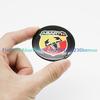 4pcs 56mm Wheel Center Hub Cap Emblem Badge Stickers Car Stying for  Abarth 124 500 Grande Punto Spider 500C 595C 695C Evo