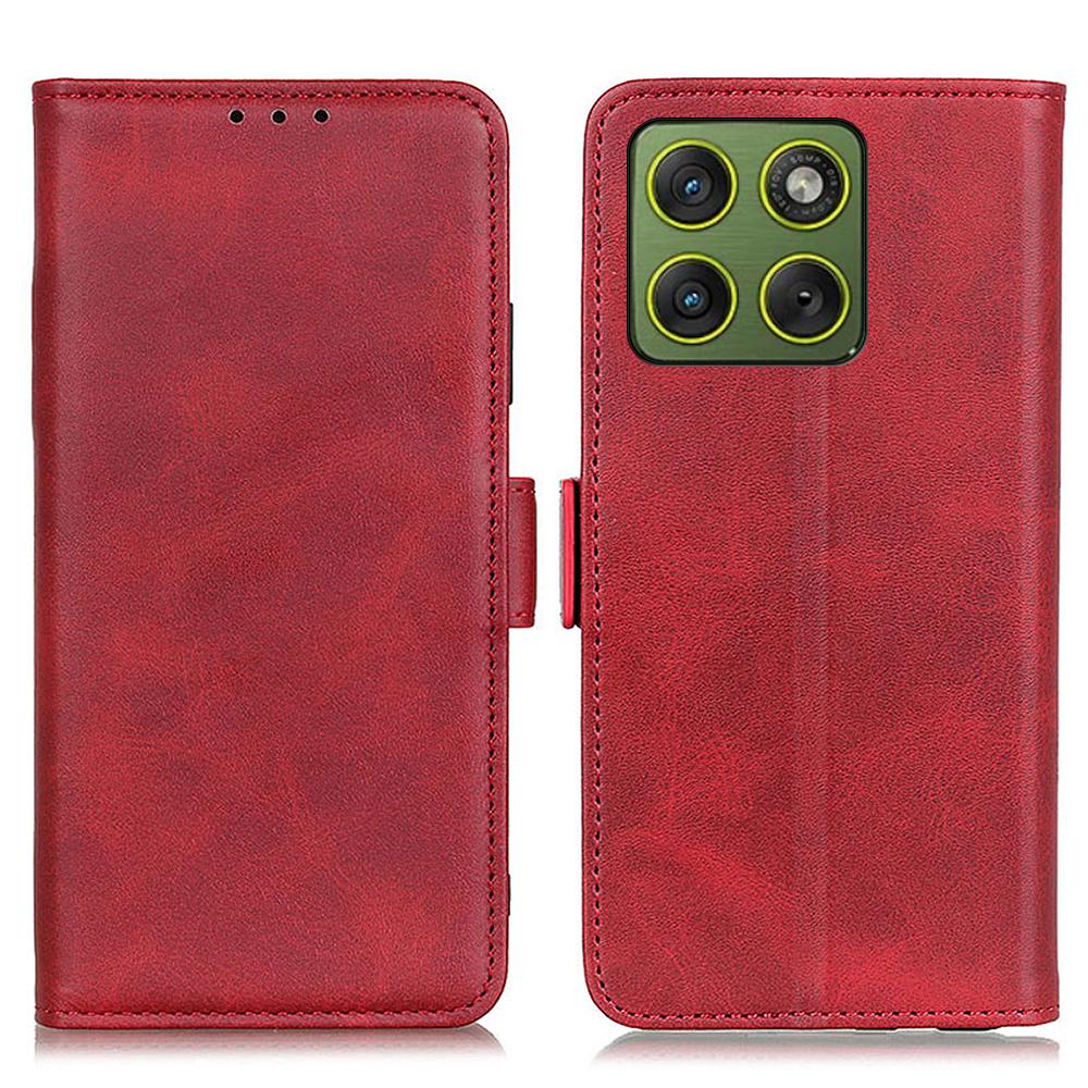 

For Motorola Edge 70 5G Case Stand Cowhide Texture PU Leather Phone Cover