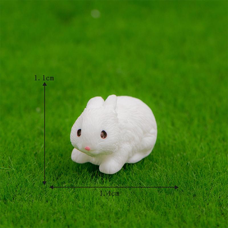 Cute Cartoon Rabbit Resin Ornaments Home Decoration Kawaii Animal Bunny Room Desk Decoration Miniature Figurine Gift Crafts
