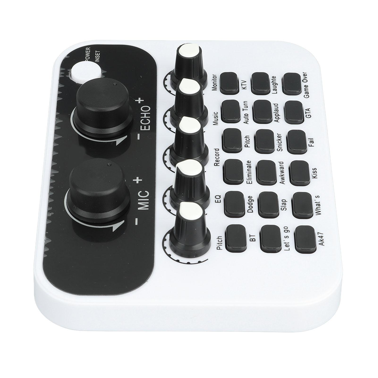 Live Sound Card Mini for PC Mobile Phone Tablet Streaming Professional Equipment DC 5V