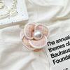 Mobile Phone Airbag Bracket, Pearl Fabric, Camellia, Small Fresh Flowers, Simple And Portable For Drama Chasers