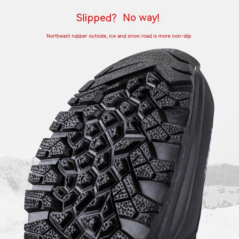 Thickened Snow Boots Antiskid Waterproof Casual Winter Cotton Shoes Plush Warm Men Short Boots Outdoor Work