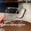Luxury Transparent Black Ultra Thin PC Phone Case For iPhone 16 15 14 Plus 13 12 Pro Max Shockproof Slim Silky Skin Back Cover