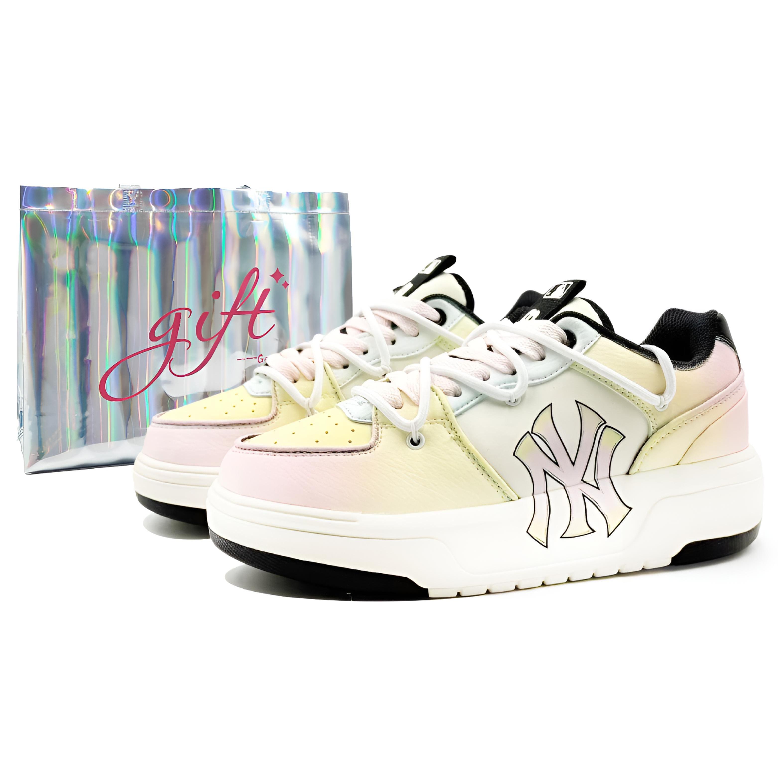 

MLB Chunky Liner Skateboard Shoes Unisex Low top Pink/Yellow/Blue/White 3ASXCA12N-50WHS(Team1284-2S) 43