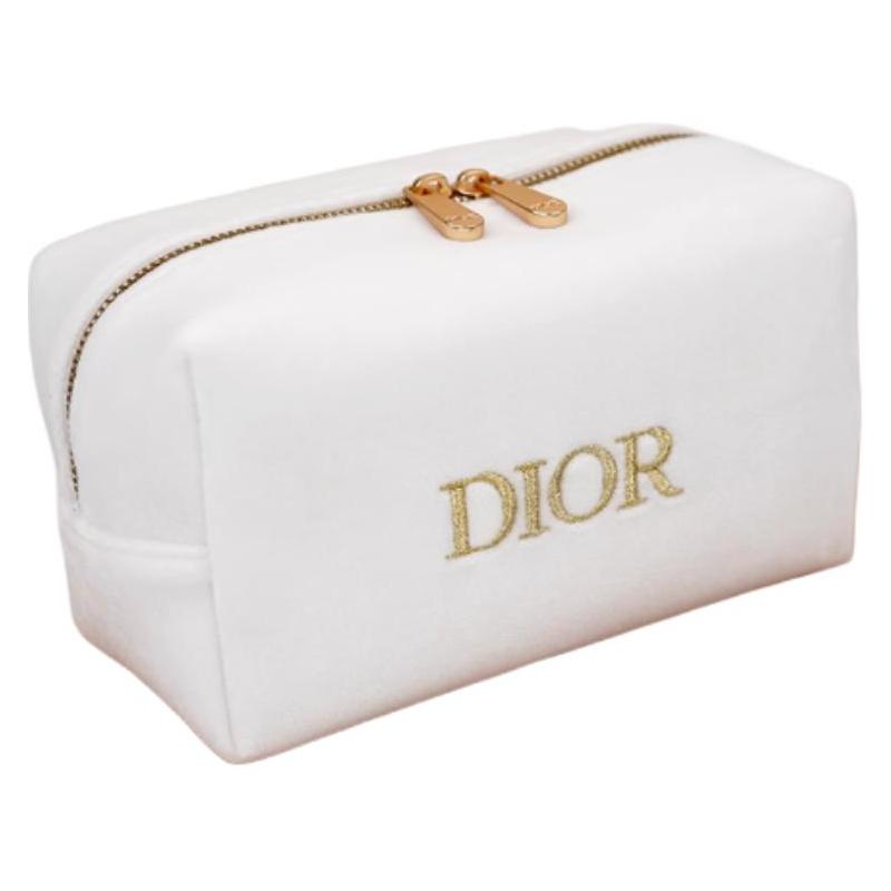 

DIOR high-end cosmetic bag girls beauty storage bag білий