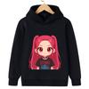 Korean Version Kpop Witch Hunting Group Fashionable Cute Children's Hoodie Anime Loose Warm Comfortable Hooded