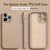 Luxury Original Silicone Phone Case For iPhone 16 15 14 13 12 Pro Max 16Plus Phone Cases Collision Protect Shockproof Soft Cover