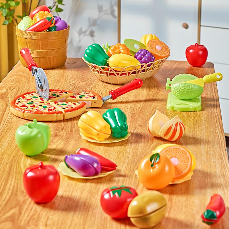 Interesting Toys Girls Children Toys Cutting Fruits And Vegetables Set For Kids Pretend Play Simulation Kitchen Toy Montessori Baby Toys For Boys
