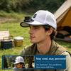 Baseball Cap Breathable Mesh Sun Hat with USB Charging Solar Power Detachable Safe Fan Cover Adjustable Summer Cooling Hat
