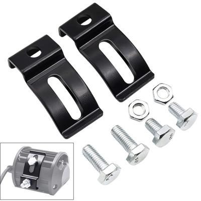 Motorrad Halterungen Verstellbar Nebelscheinwerfer Scheinwerfer Zusatzleuchten Montagehalterungen Schwarz 2er-Pack