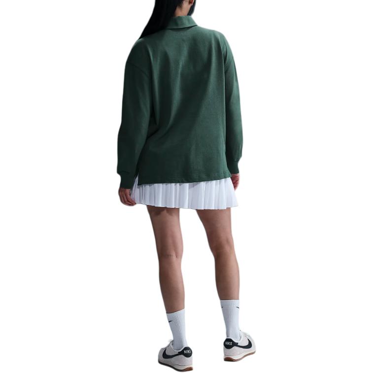 New Nike SportswearSwoosh FW24 Polo Shirt Women's Vintage Green FZ5814-338