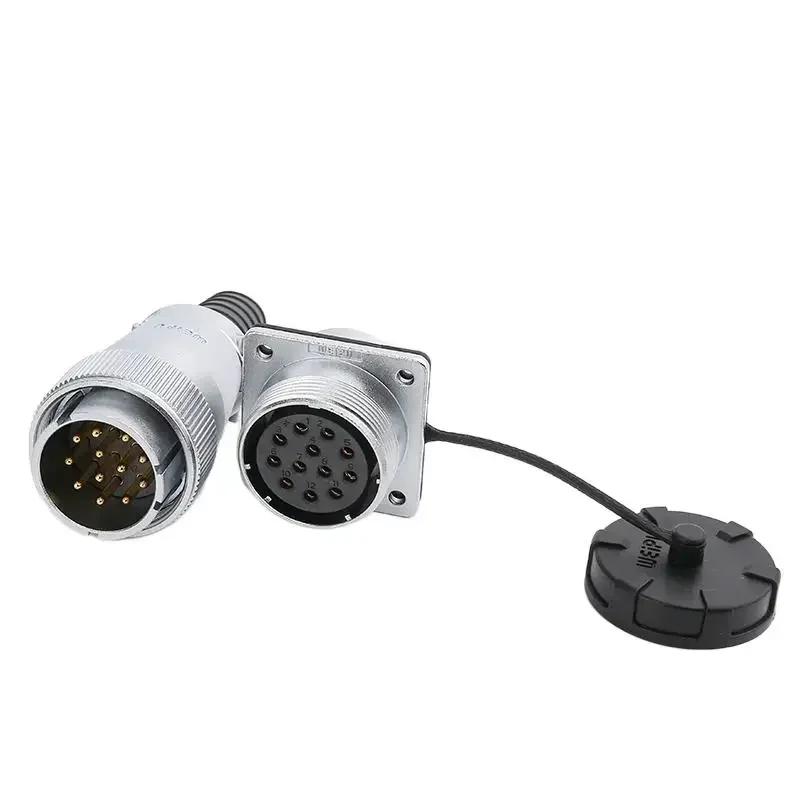 WEIPU WS32 TQ+Z M32 4 6 8 10 11 12 13 19Pin Male Plug Female Socket Panel Automotive Connector 10-50 A  AC DC High Voltage Power