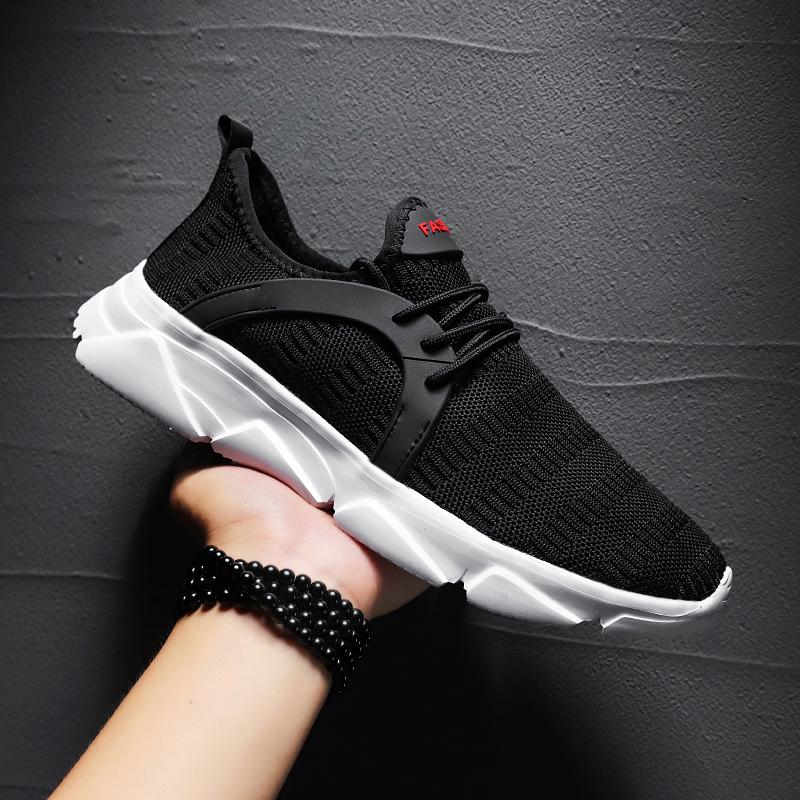 39-47 Large Simple Fashionable Breathable Solid Color Outdoor Sports Shoes Casual Shoes Men's Shoes Running Shoes