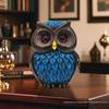 Nordic Retro Owl Figurine: Luxury European-Style Home Decor for Living Room and Entrance Hall.