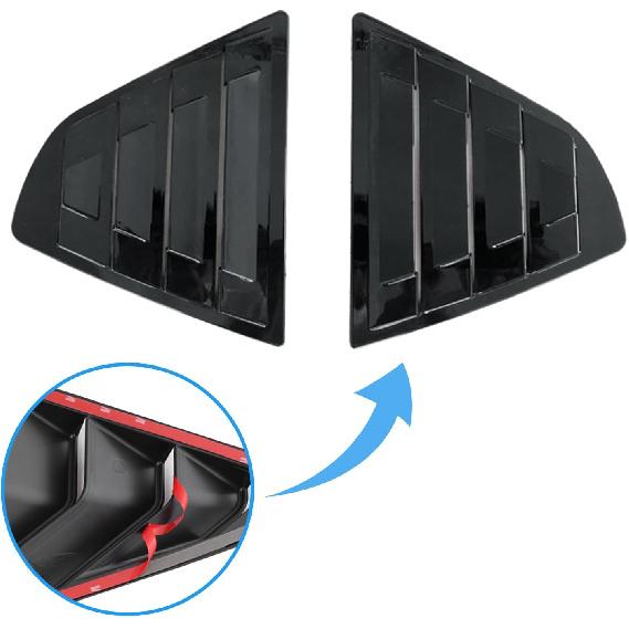 Horry Heckscheibenlamellen Spoiler Geeignet für Toyota Camry 2023 2022 2021 2020 2019 2018 Zubehör Luftauslass Hutze Abdeckung Sportblenden