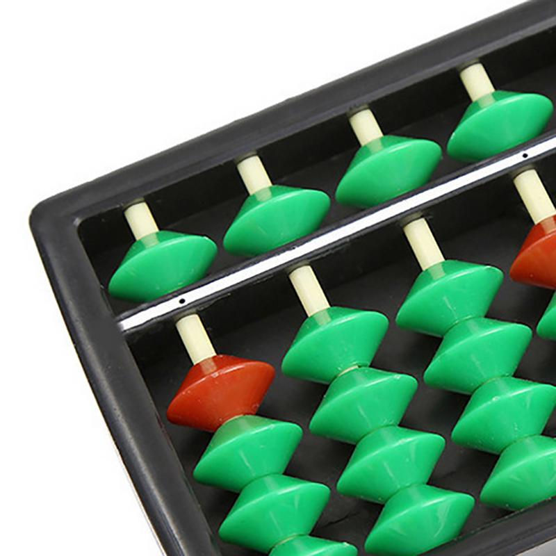 1 Stück Mathematisches Lernwerkzeug für Kinder Tragbar Chinesisch 15-stelliger Säulenabakus Arithmetik Soroban Rechnen Zählen