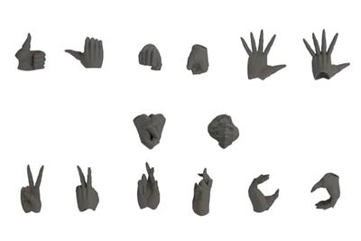 Kotobukiya Infinite Encounter Megalomaria Megalomaria M.S.G Ex-Hand Unit [Female Type A] Total Length Approx. 13mm Non-Scale Plastic Model